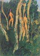 Ernst Ludwig Kirchner Drei Akte unter Baumen oil painting picture wholesale